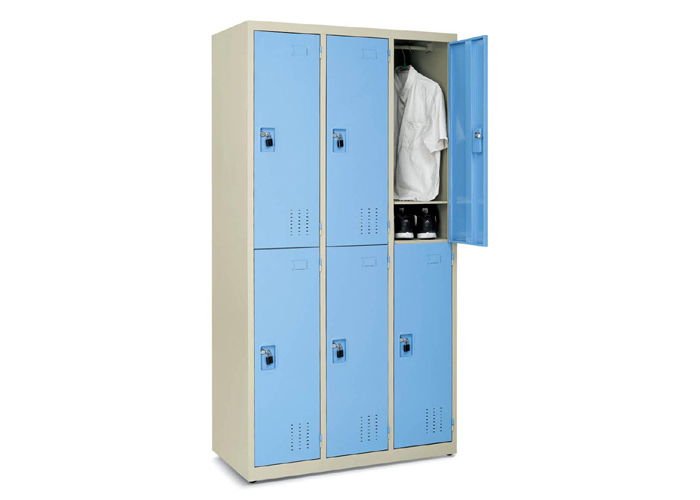 钢制家具|钢制更衣柜|办公家具|钢制六门更衣柜|更衣柜|衣柜 CG-HX-06G