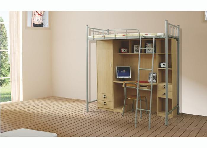 学校家具|学生公寓床|办公家具|组合单人床|多功能床，公寓床 CG-JZ-006