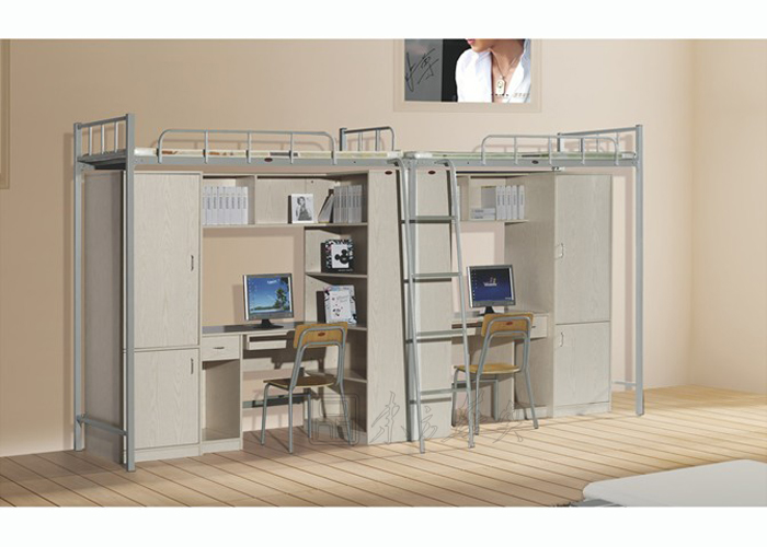 学校家具|学生公寓床|办公家具|组合双人床|多功能组合床，公寓双人床 CG-JZ-028