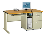 钢制办公台CG-OA-3A140_办公家具_钢制办公台_钢制家具