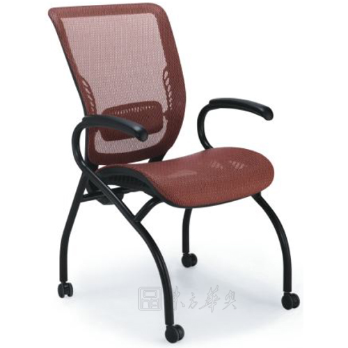 培训家具|多功能椅|办公家具|网布多功能椅|班前椅|洽谈椅|网布椅|会客椅 CG-SKM03-4P