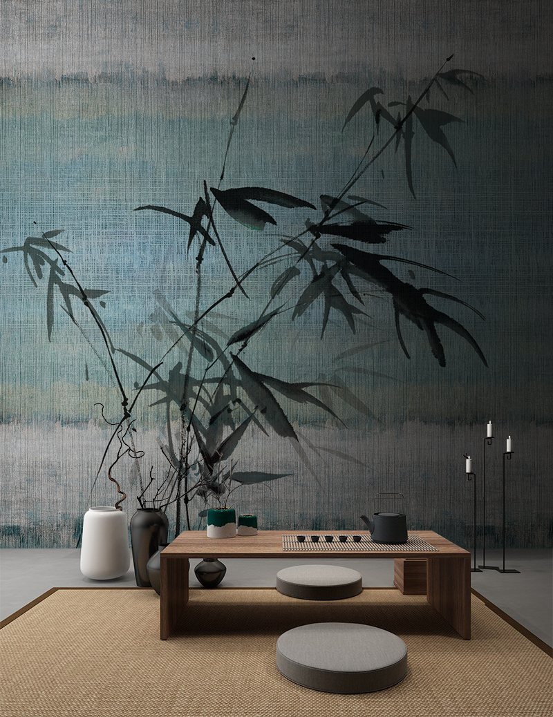 乐竞在线注册 - 附件|装饰画/墙饰|办公家具|（中国）科技公司家具|风竹-原创定制壁画