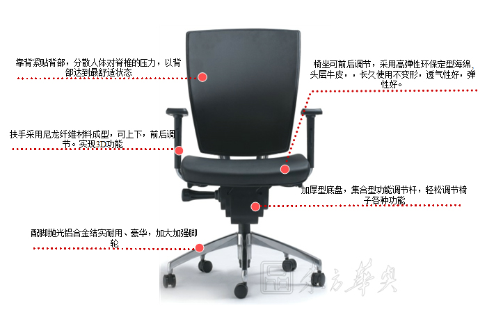 办公椅|现代真皮中班椅|办公家具|真皮中班椅|办公椅