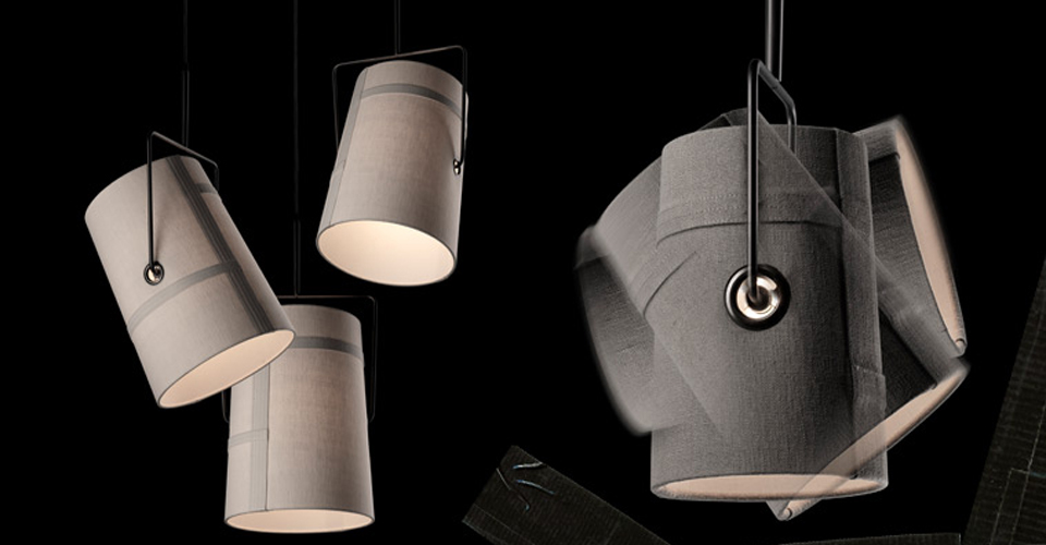 现代经典灯饰|吊灯|办公家具|复制版Foscarini Fork pendant Lamps 布艺吊灯