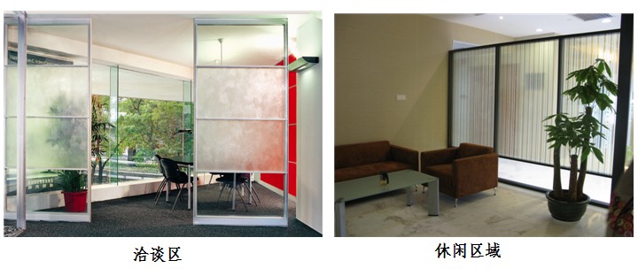 屏风隔断区域